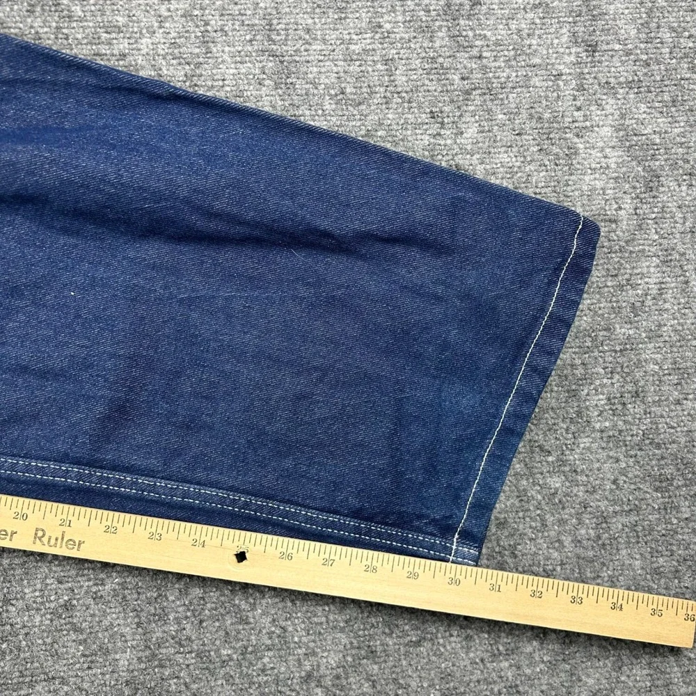 Genuine Dickies Overalls Mens 36x30 Blue Denim Bib Workwear‎ Carpenter EB713RNB